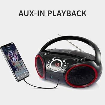 Amazon.com: SINGING WOOD 030C Portable CD Player Boombox